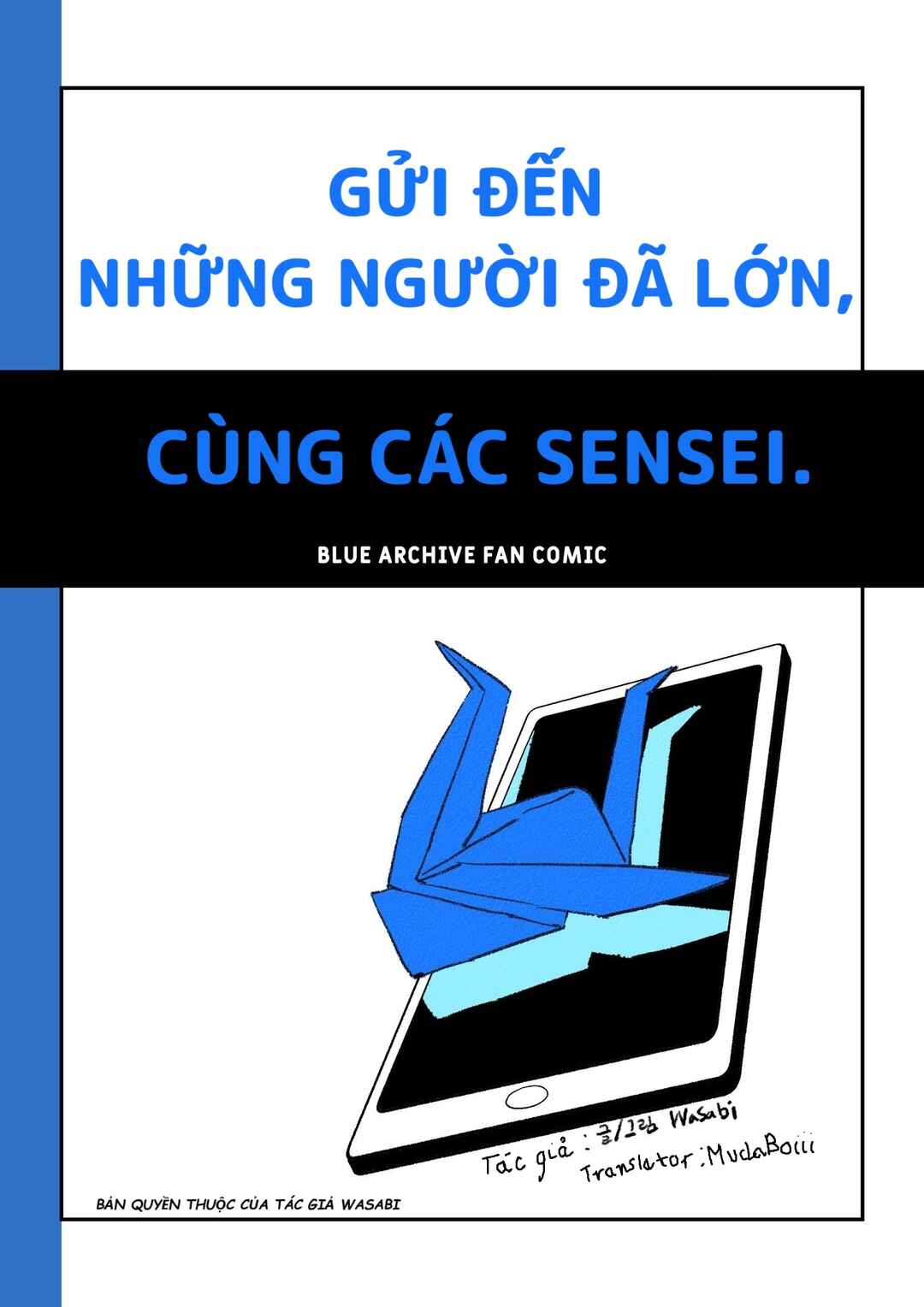 Chapter Gửi tới những Người lớn, cùng các Sensei - Page 1